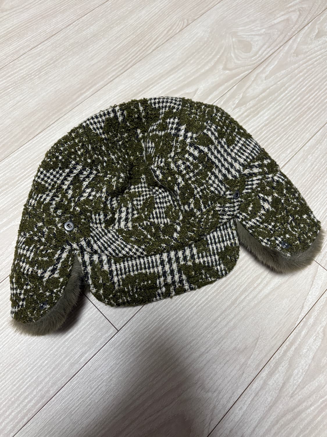 미스치프 트위드 트래퍼햇 카키 TWEED TRAPPER HAT 상품이미지6