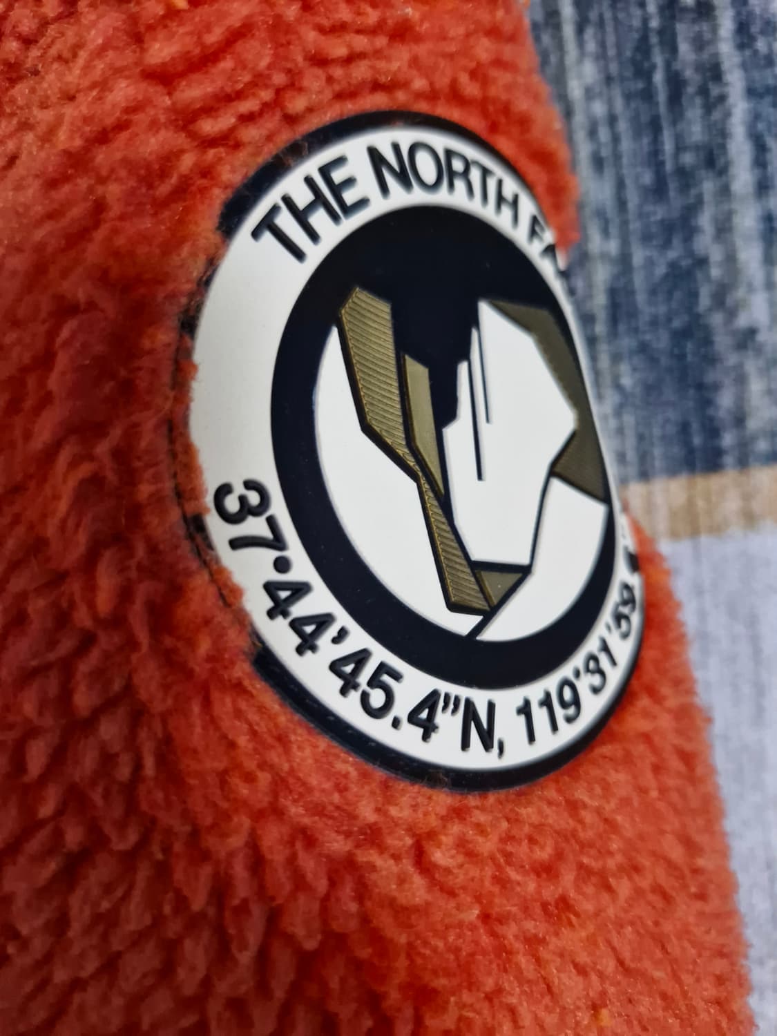 노스페이스 오렌지색 뽀글이 플리스 자켓 L 상품이미지3