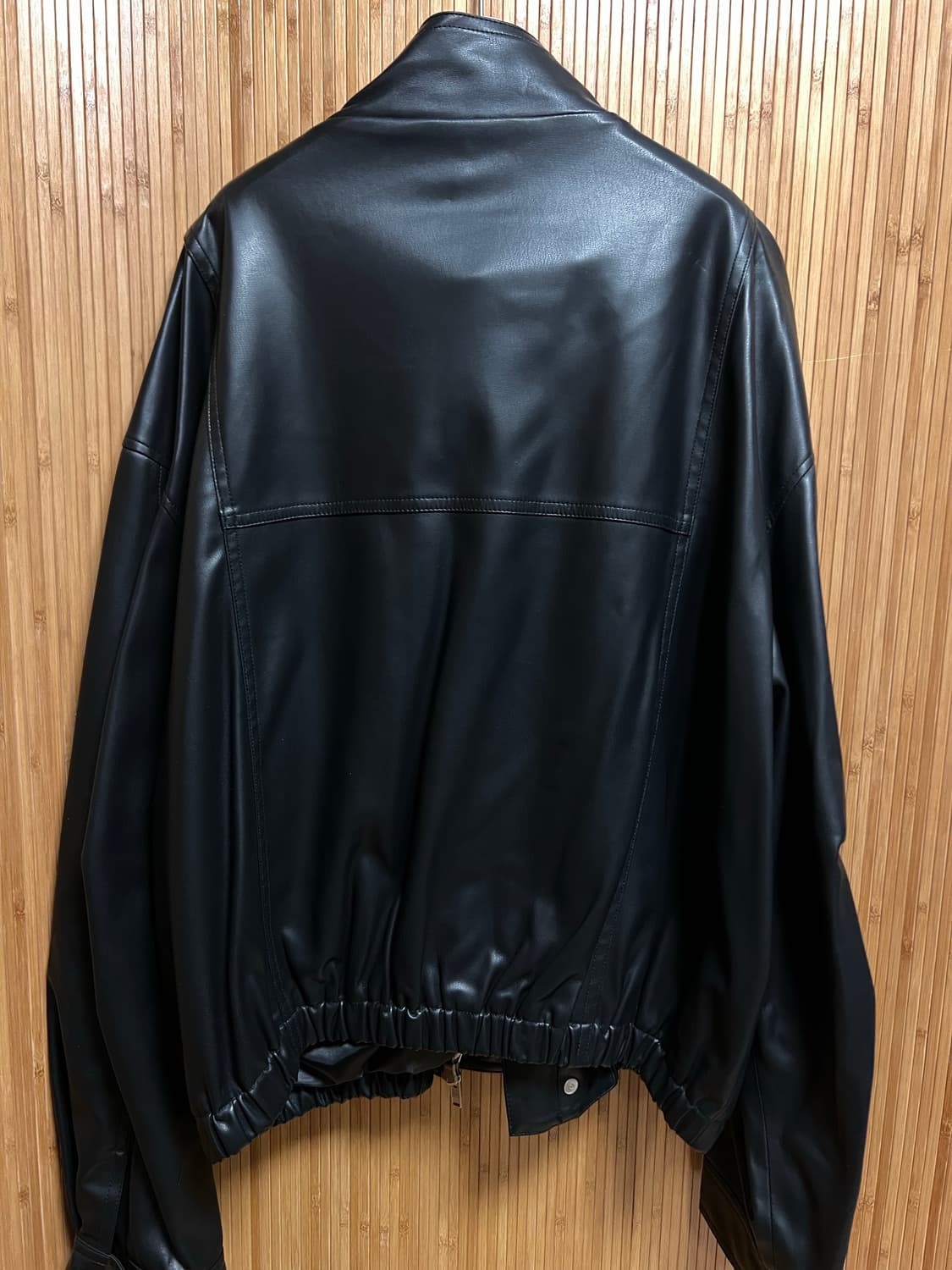 알렌느 에코레더 자켓 2사이즈 상품이미지5