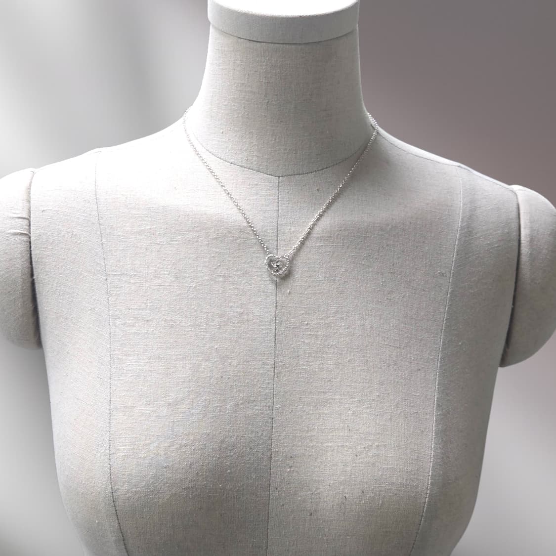 안나수이 하트 나비 펜던트 실버 목걸이 상품이미지3