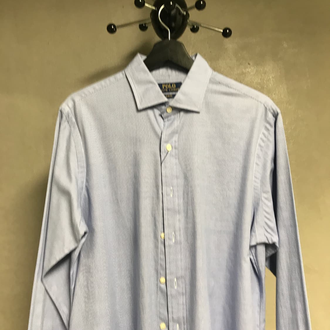 폴로 랄프로렌 잔체크 셔츠 블루 16-34/35 상품이미지2