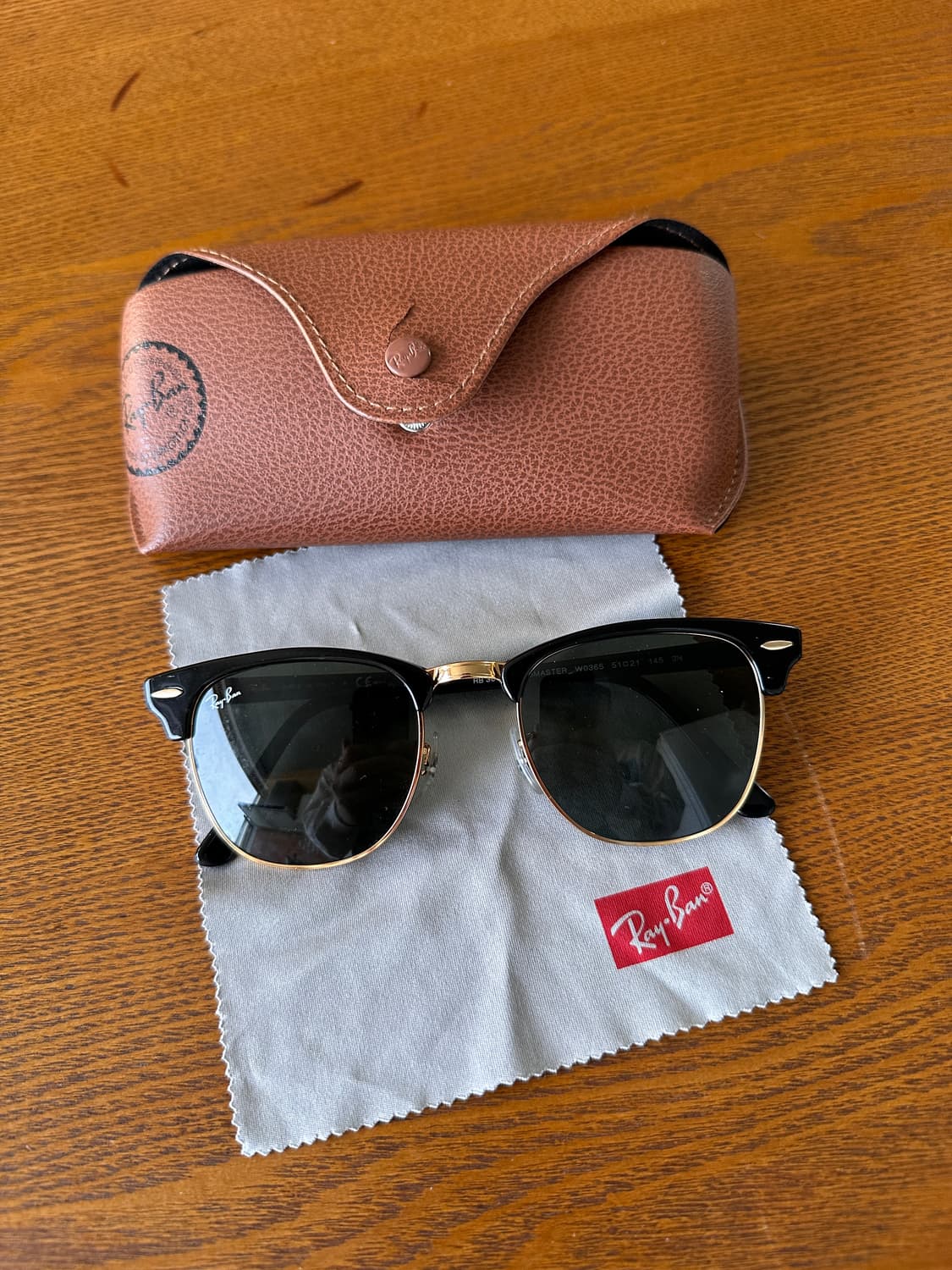 [51] 레이밴 클럽마스터 블랙 상품이미지1