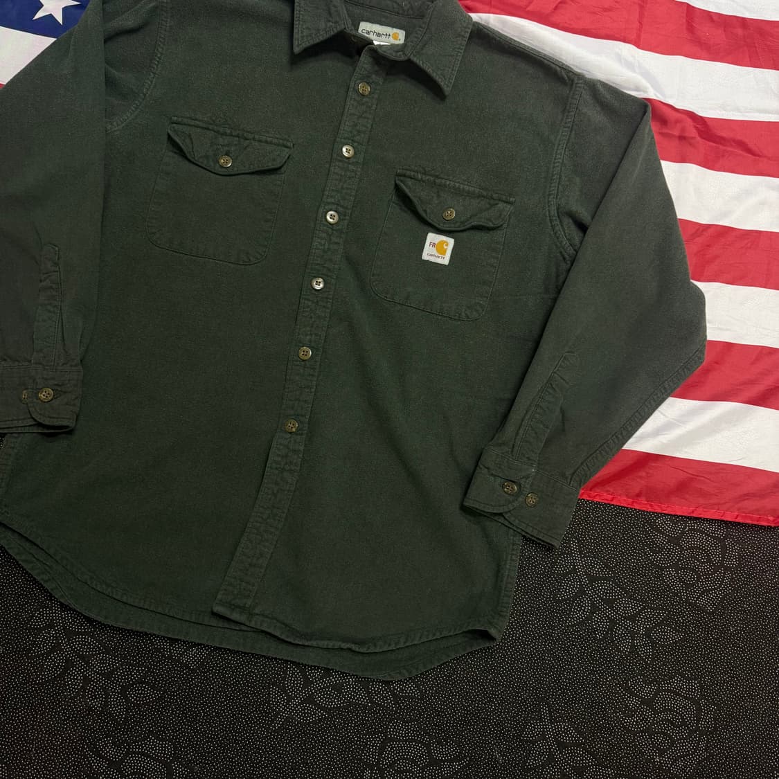 carhartt 칼하트 리메이크 워크 울 셔츠  - no,1 상품이미지5