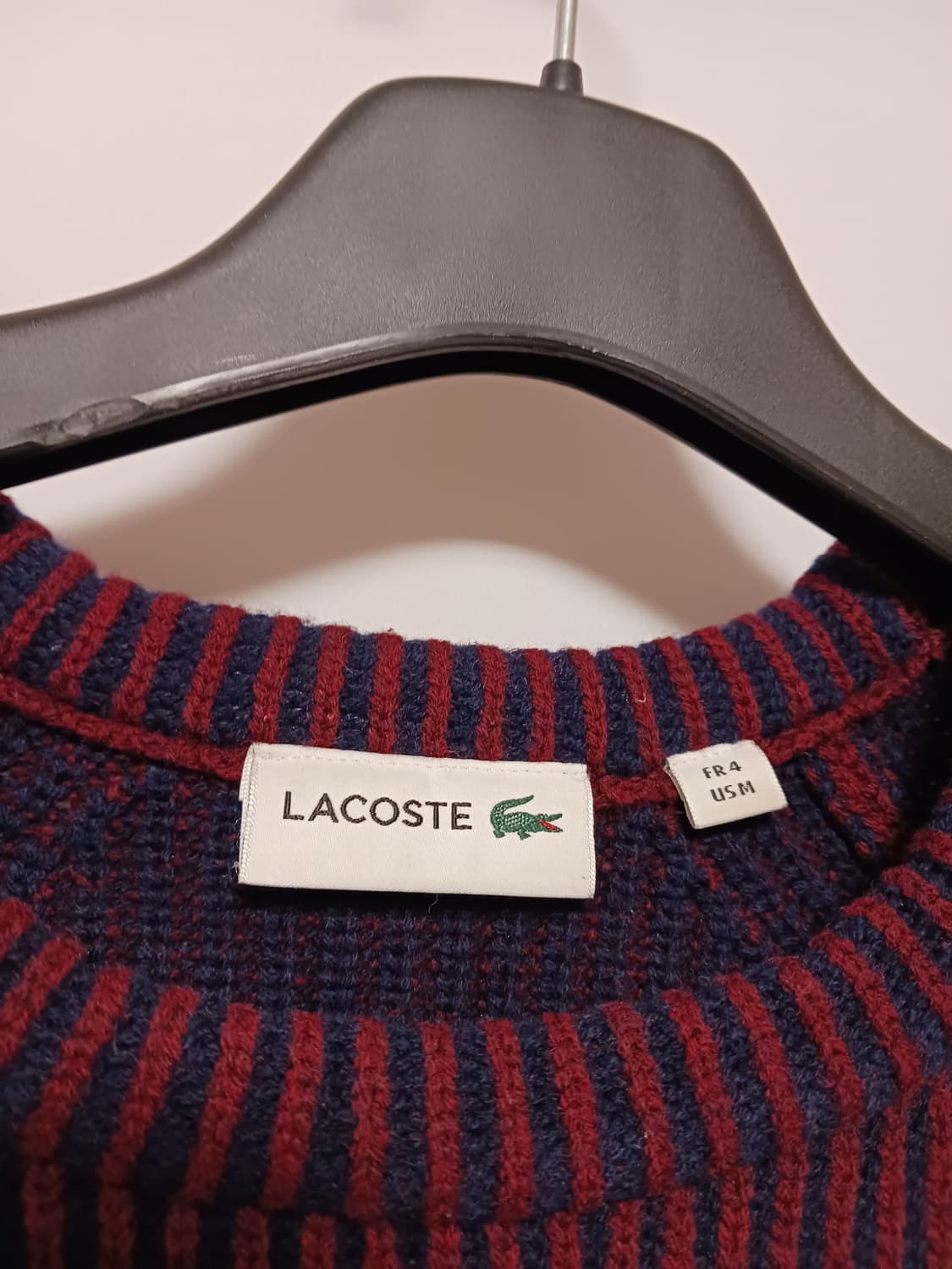 라코스테 모헤어 배색 니트 상품이미지2