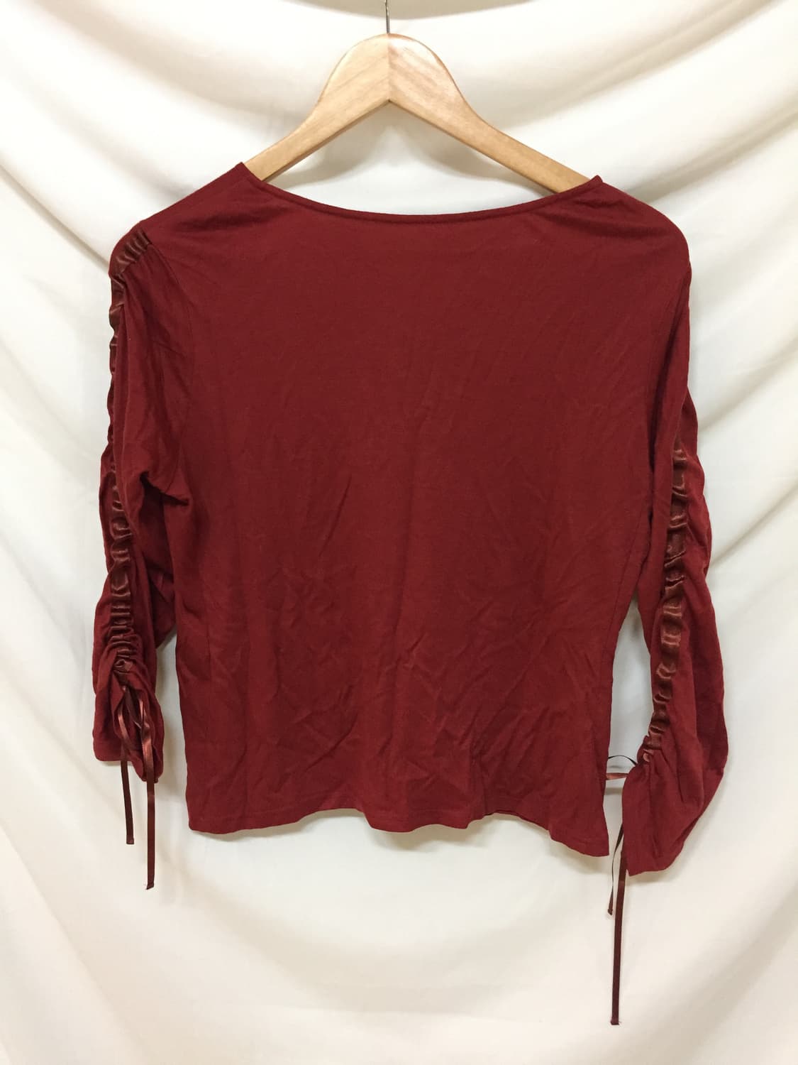 소매 셔링 블라우스 상품이미지4