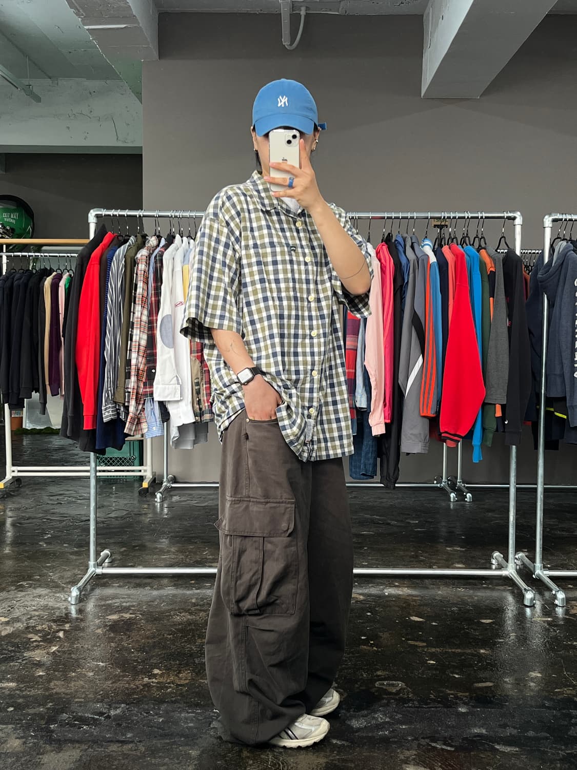 QUIKSILVER 체크 반팔 셔츠 상품이미지5