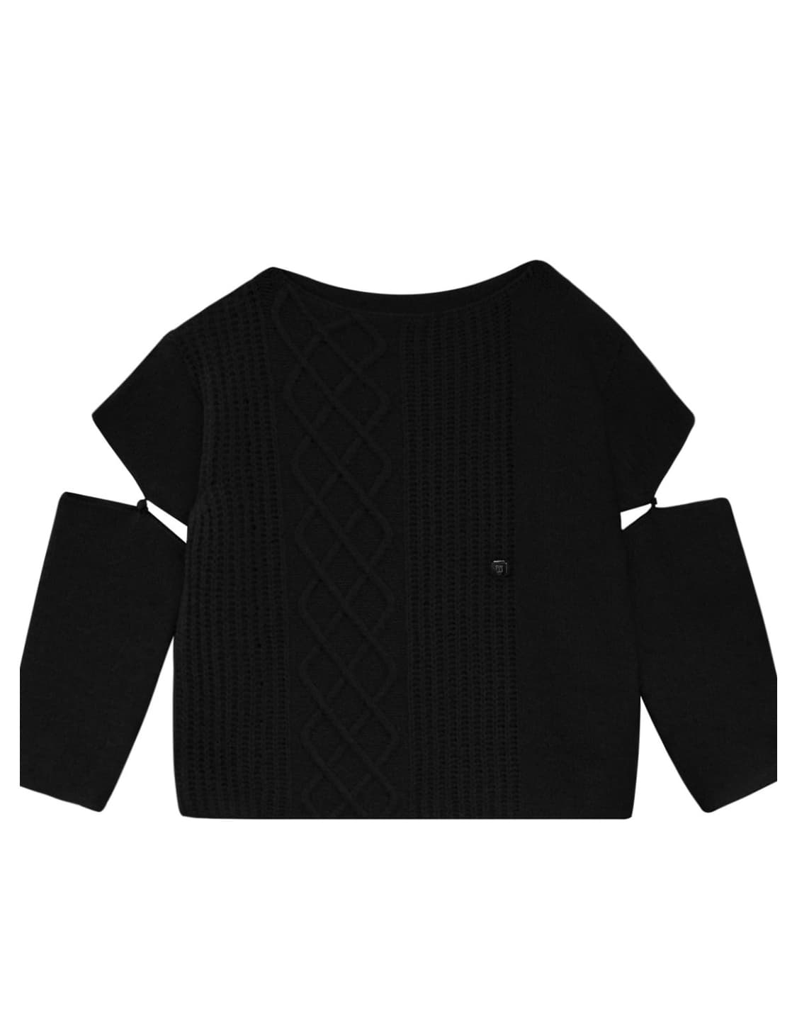 트리밍버드 Sleeve Slit Boat Neck Knit 한소희니트 상품이미지2