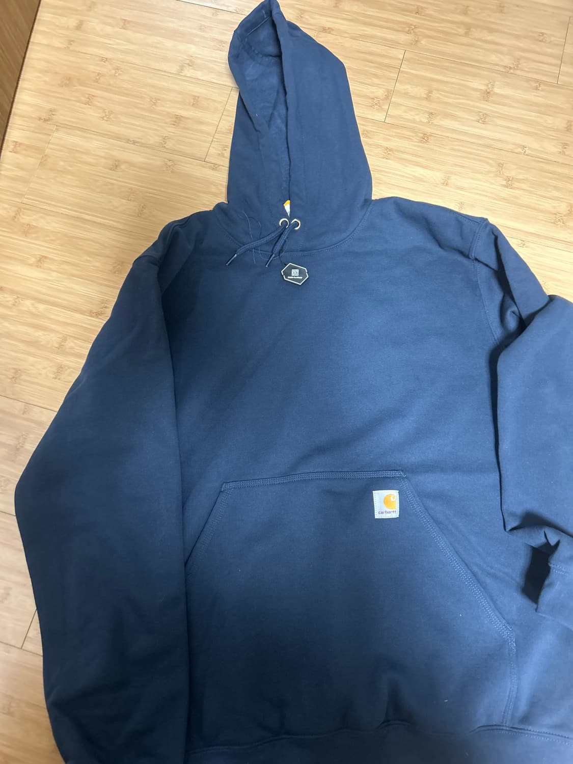 칼하트 루즈핏 미드웨이트 레귤러 후드 뉴 네이비 상품이미지1