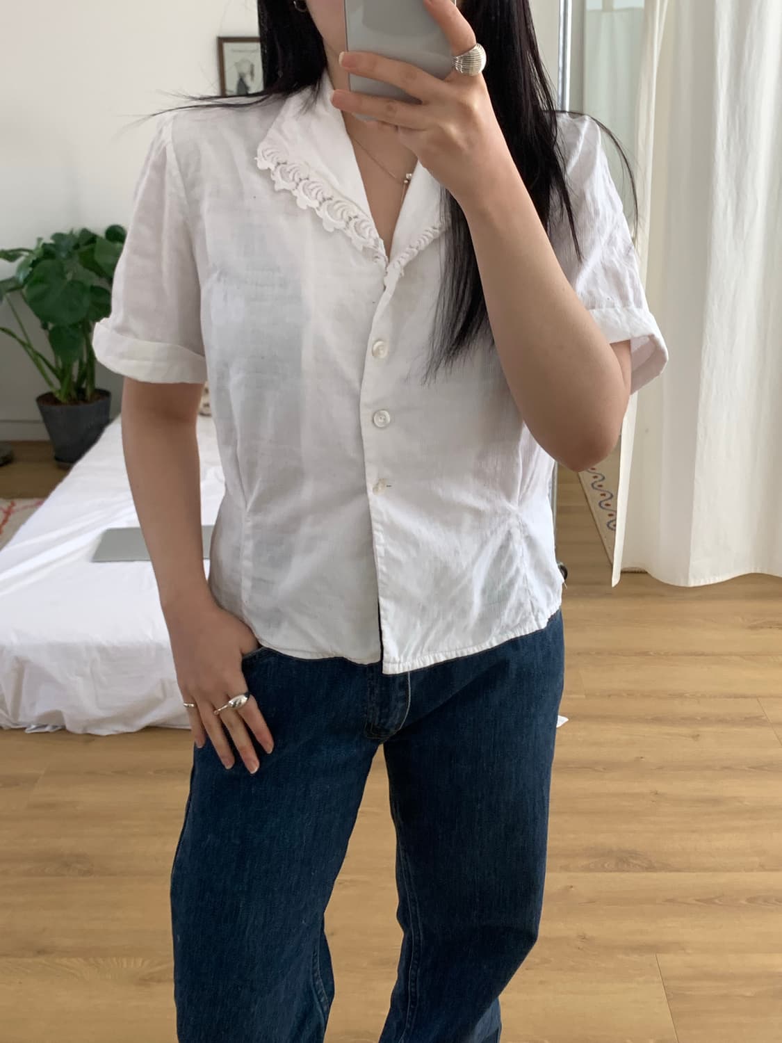 cotton lace shirts 상품이미지3