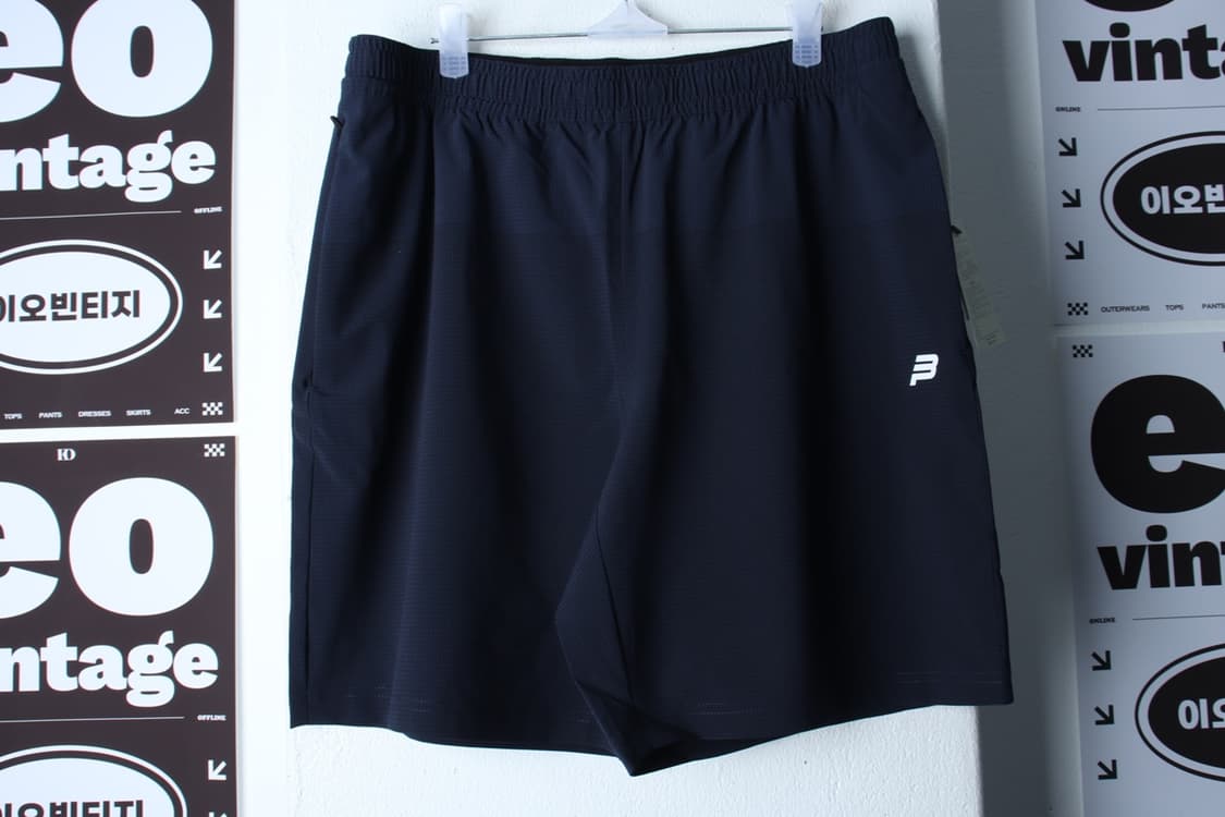 (L-XL) 빈폴 반바지 팬츠 새상품 밴딩 네이비 체크-P1P10362 상품이미지3