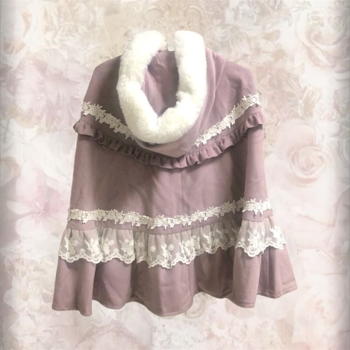 초희귀 엑시즈팜 히메갸루 라떼갸루 케이프 코트 빈티지 리즈리사 모리걸 상품이미지3