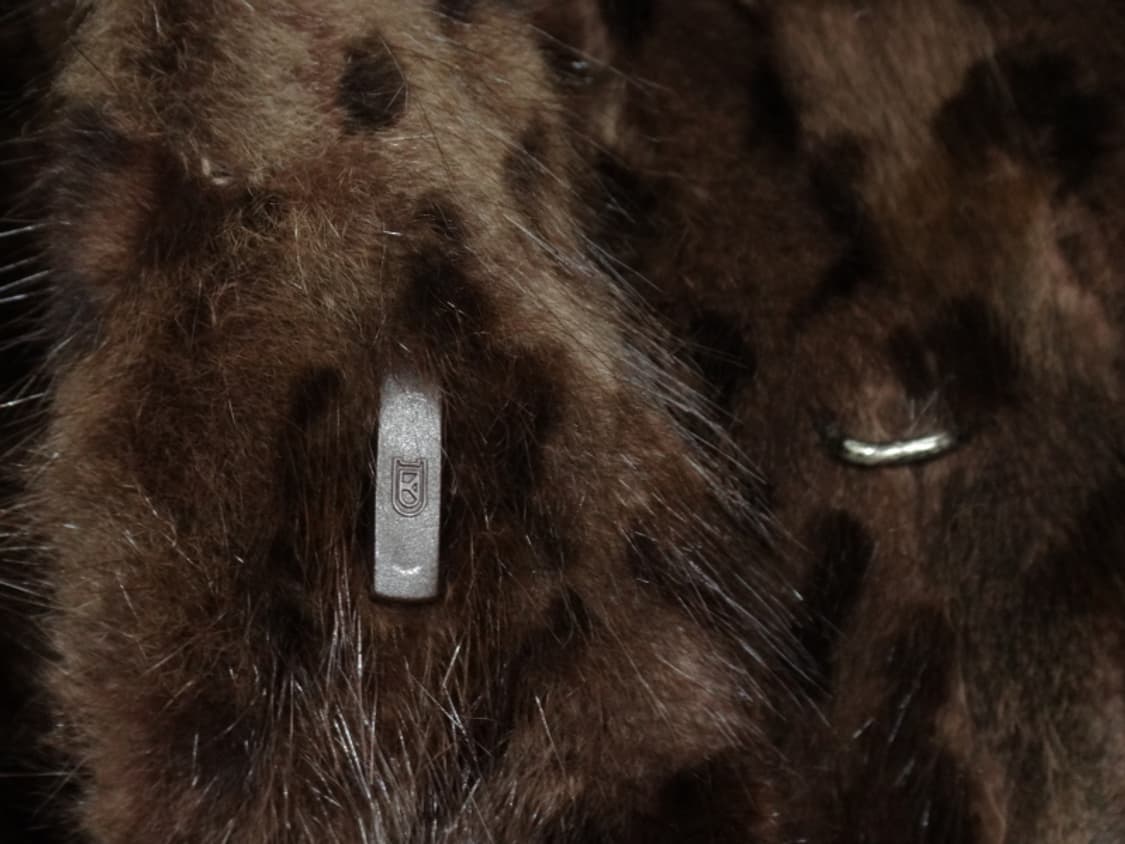 (90size) TELE GRAPH 호피무늬 밍크 롱 베스트 상품이미지6