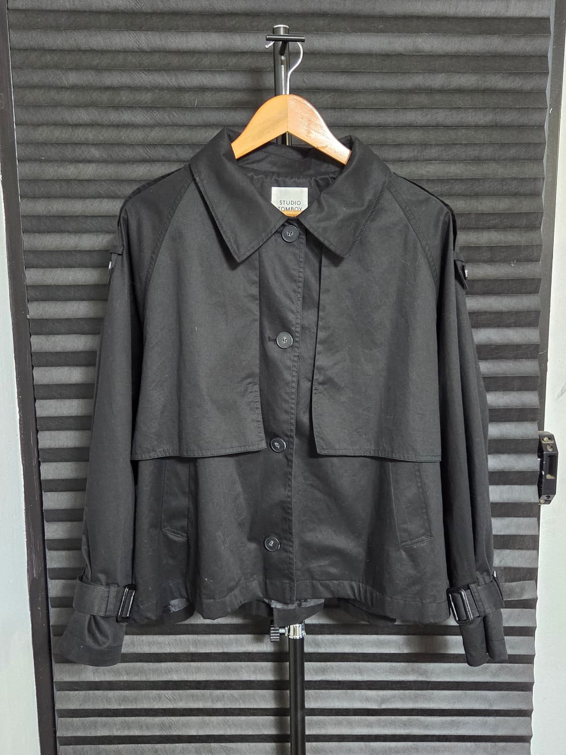 [스튜디오 톰보이] 코튼 숏 트렌치 자켓 | 00050 상품이미지1