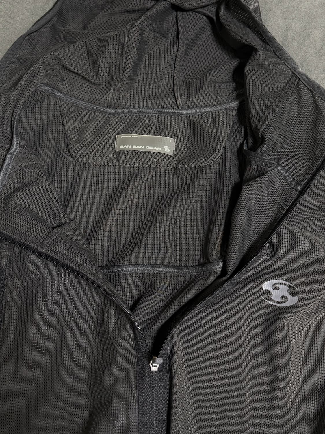 산산기어 지퍼 메쉬 자켓 블랙 상품이미지3