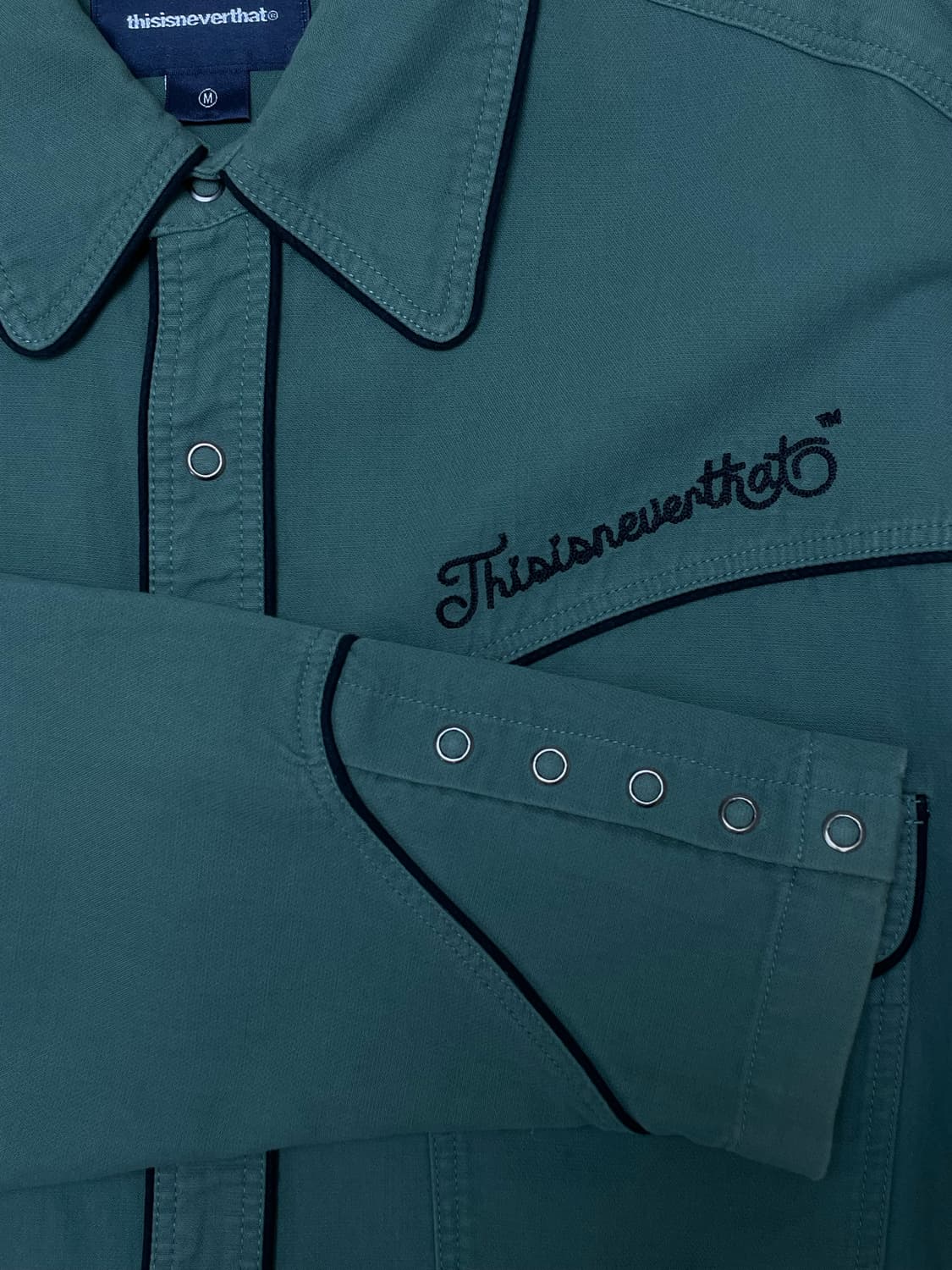 thisisneverthat western shirt teal 상품이미지5