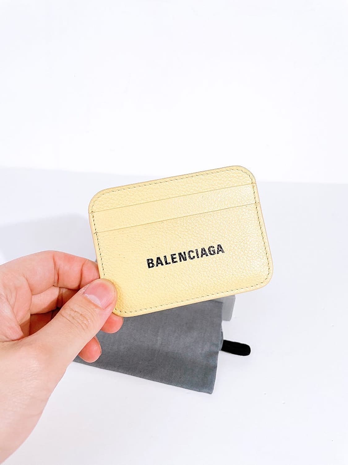 (정품/새상품) 발렌시아가 여성 라임 캐쉬 카드 지갑 상품이미지2