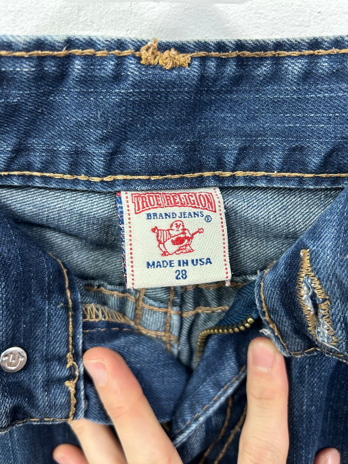 [TRUE RELIGION] 트루릴리전 성조기 스티치 데님 팬츠 상품이미지9