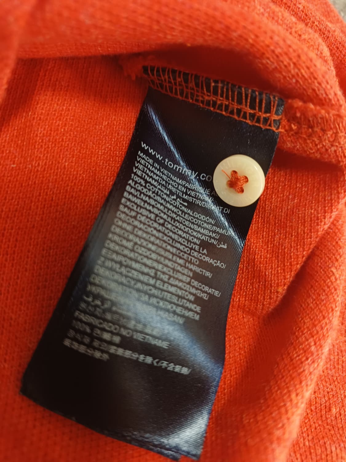 타미힐피거 긴팔 폴로 셔츠 S 상품이미지7