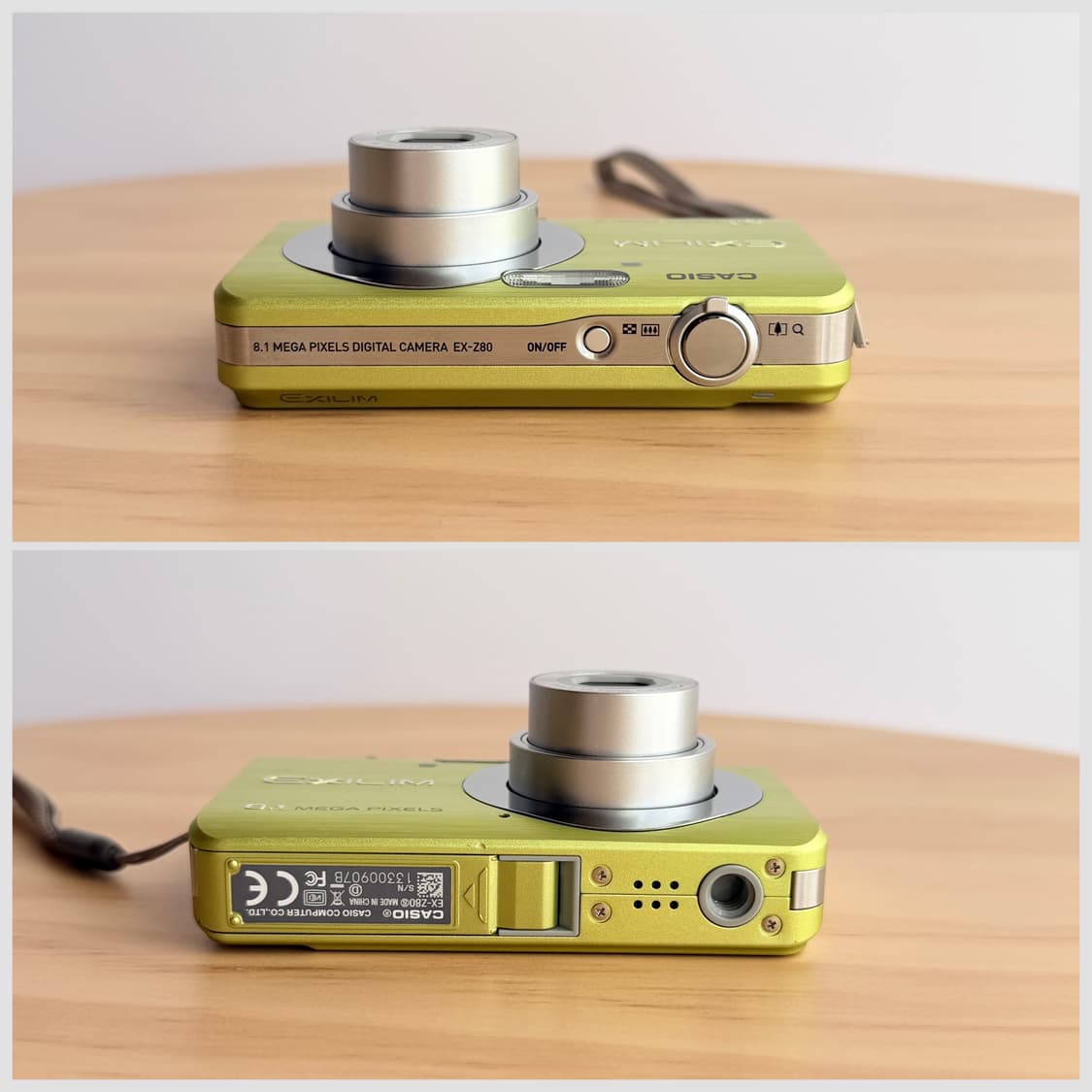 💚카리나 최예나 토모토모픽 미품 💚카시오 엑슬림 EX-Z80 라임그린 상품이미지7