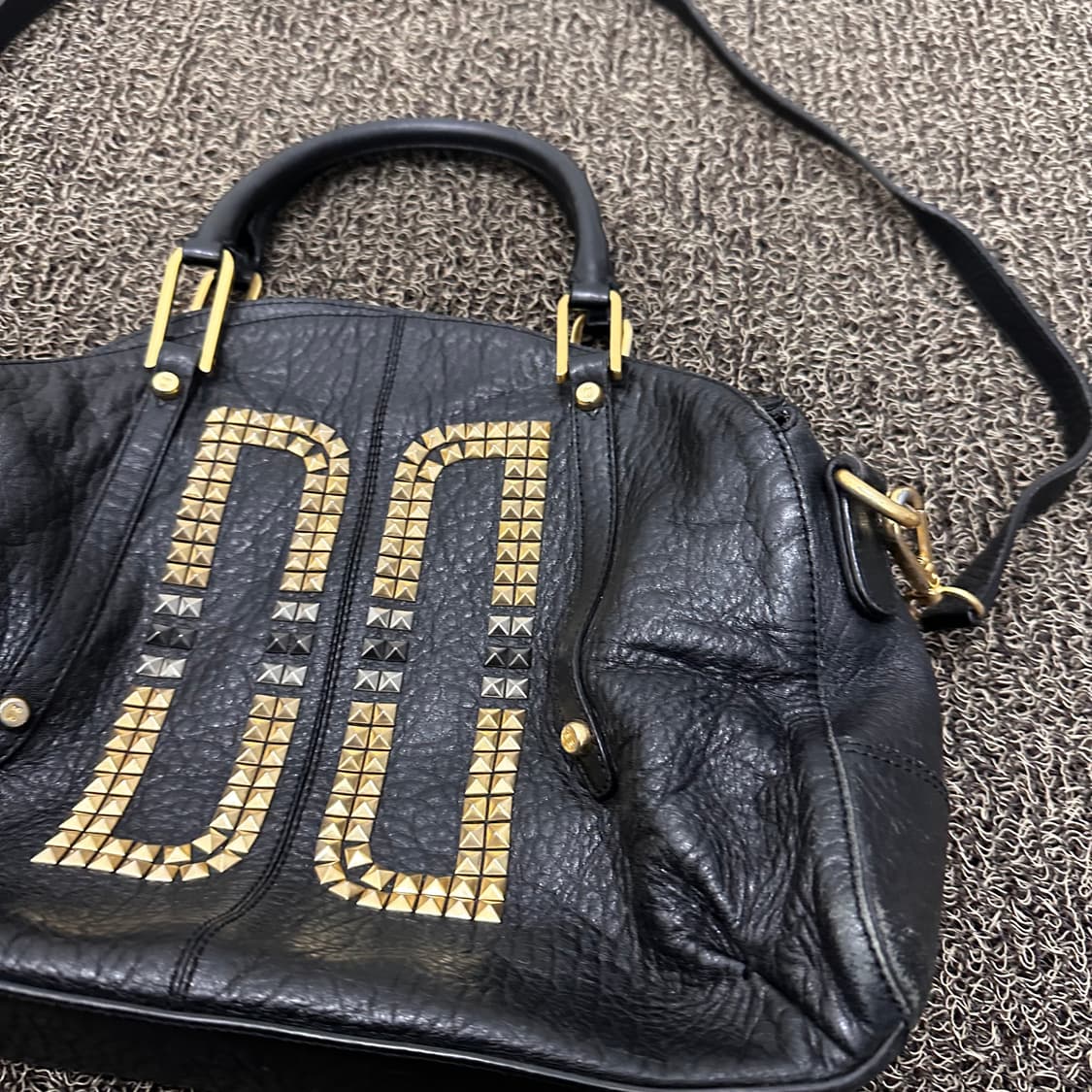 DAKS 닥스 빅로고 여성 크로스백 숄더백 가방 블랙 상품이미지2