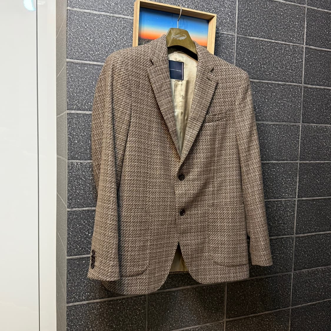 [50] 타미힐피거 X 라르디니 마이크로 하운드투스 울 자켓 상품이미지3