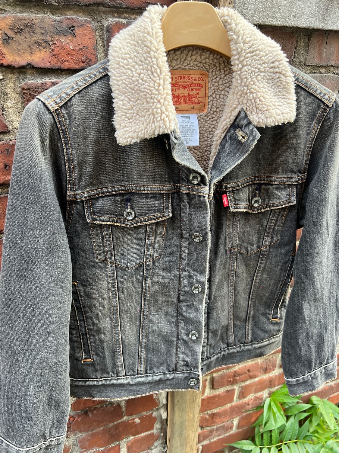 리바이스 블랙 데님 쉐르파 트러커 자켓 상품이미지2