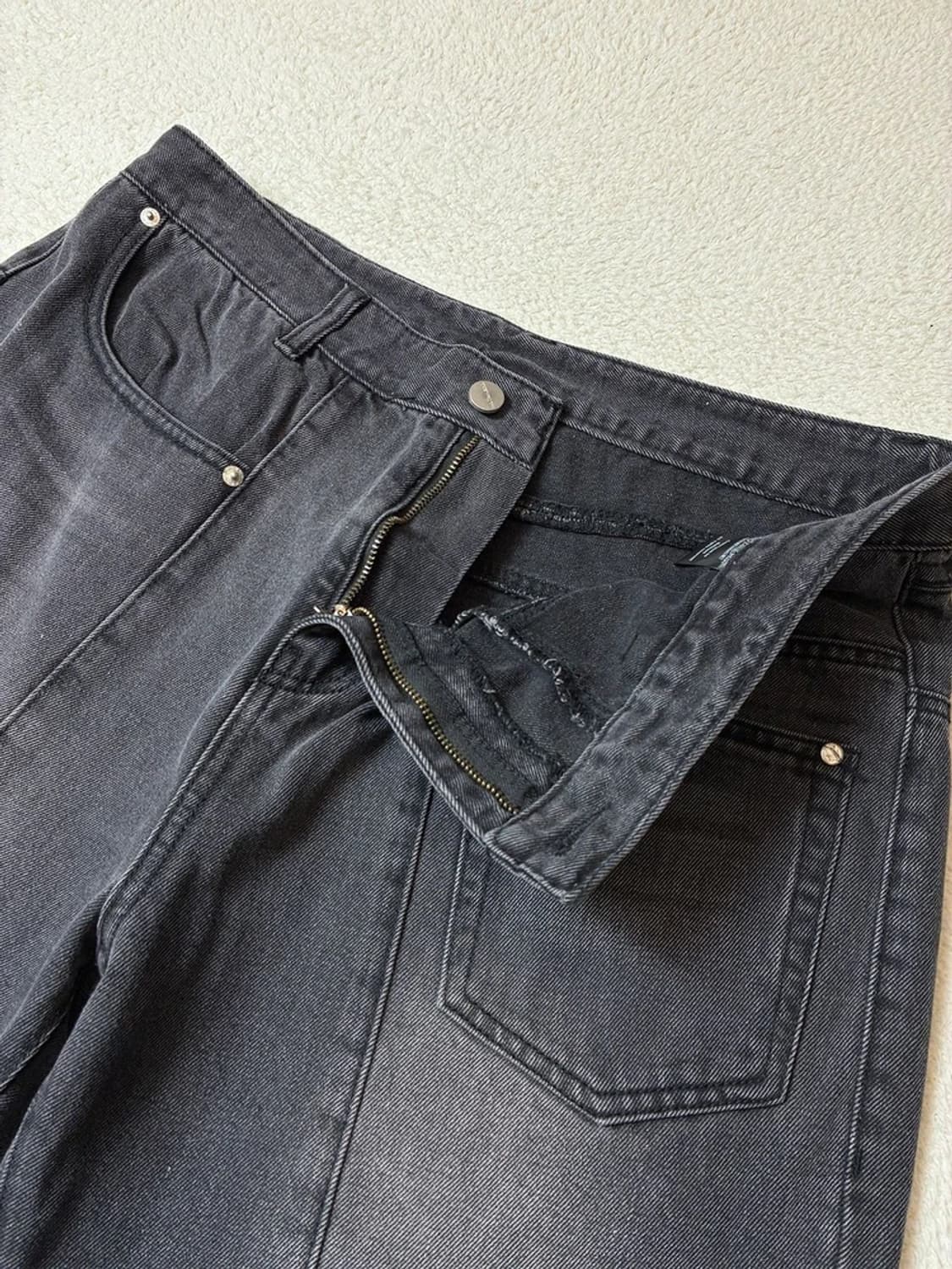 낫포너드 커브드 워싱 스트레이트 데님 팬츠 PN8020 상품이미지3