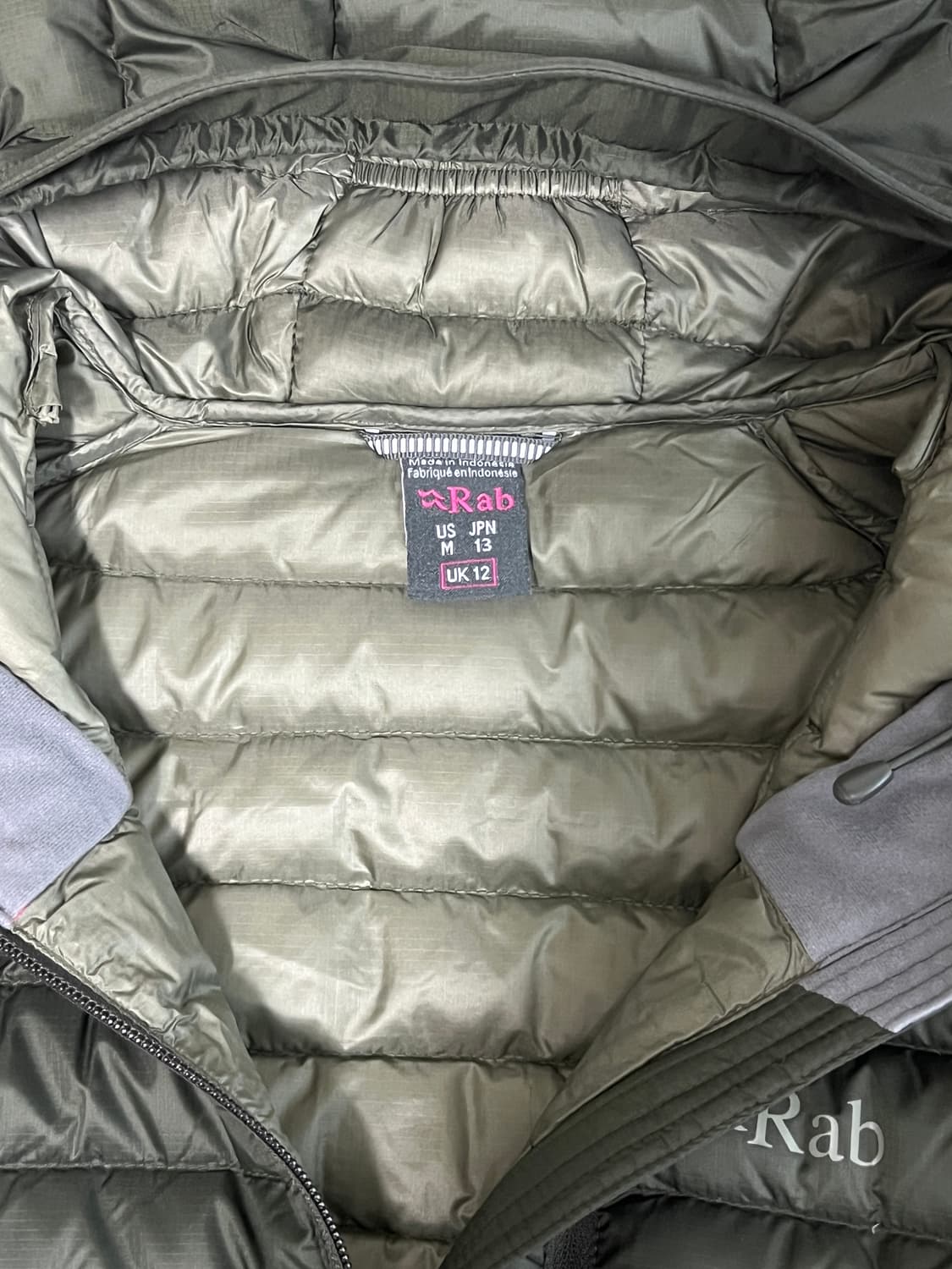 Rab 마이크로라이트 알파인 자켓 (여) Army 상품이미지5