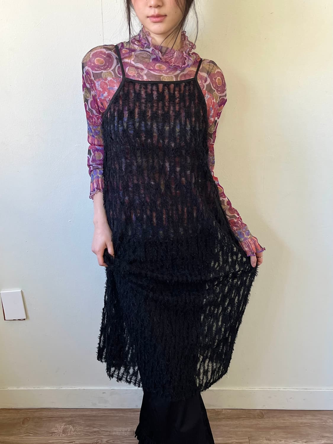 LAKOLE 시스루 롱 드레스 상품이미지6