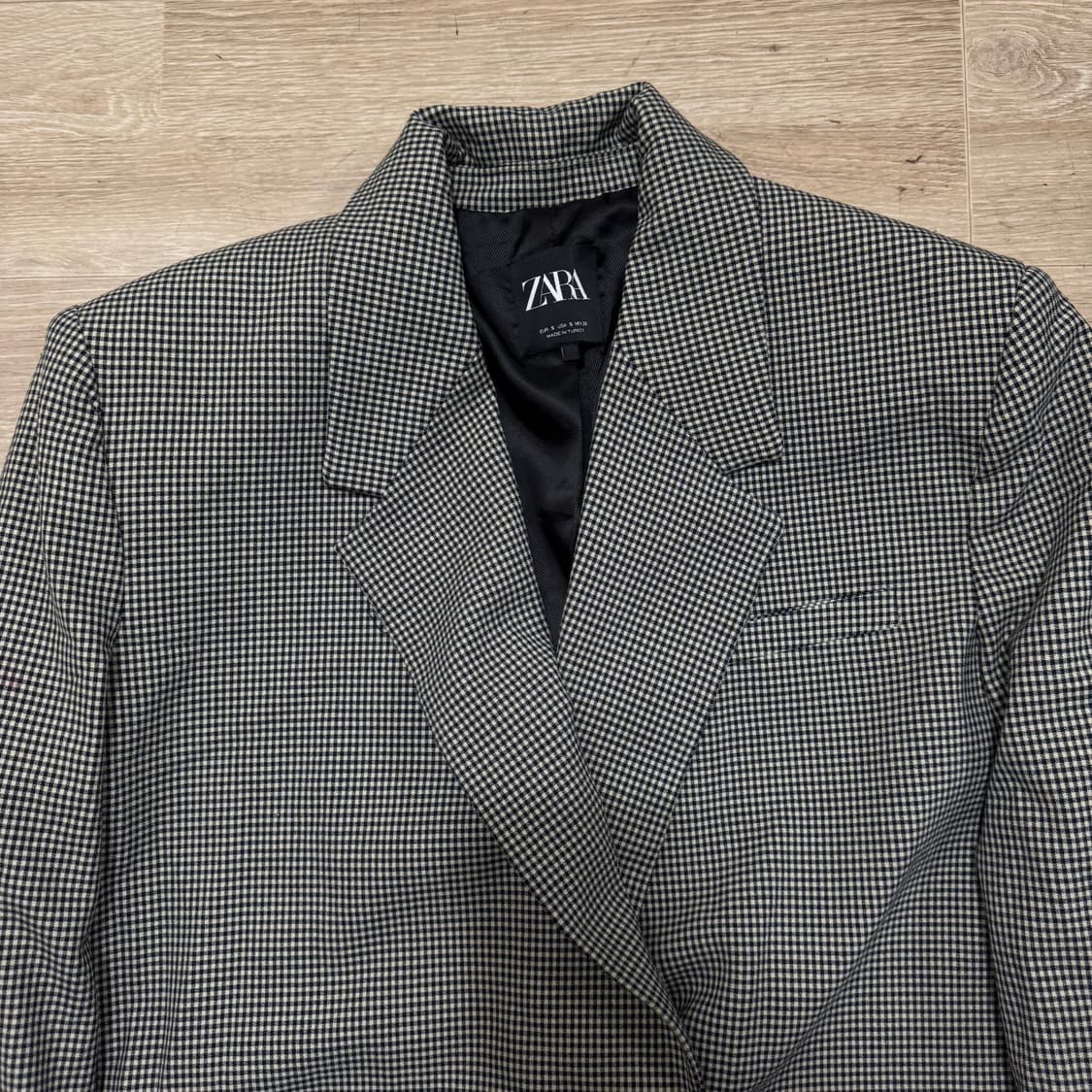 자라 체크 블레이저 정장 자켓 상품이미지2