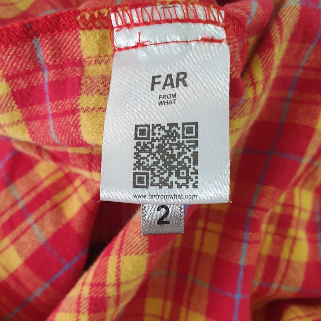 [무료배송] FAR FROM WHAT 체크 긴팔 셔츠 상품이미지3