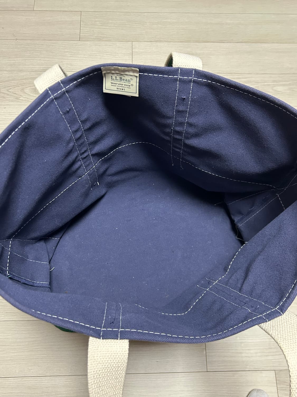 [L] 엘엘빈 L.L.Bean 빔즈 콜라보 토트백 L사이즈 상품이미지8