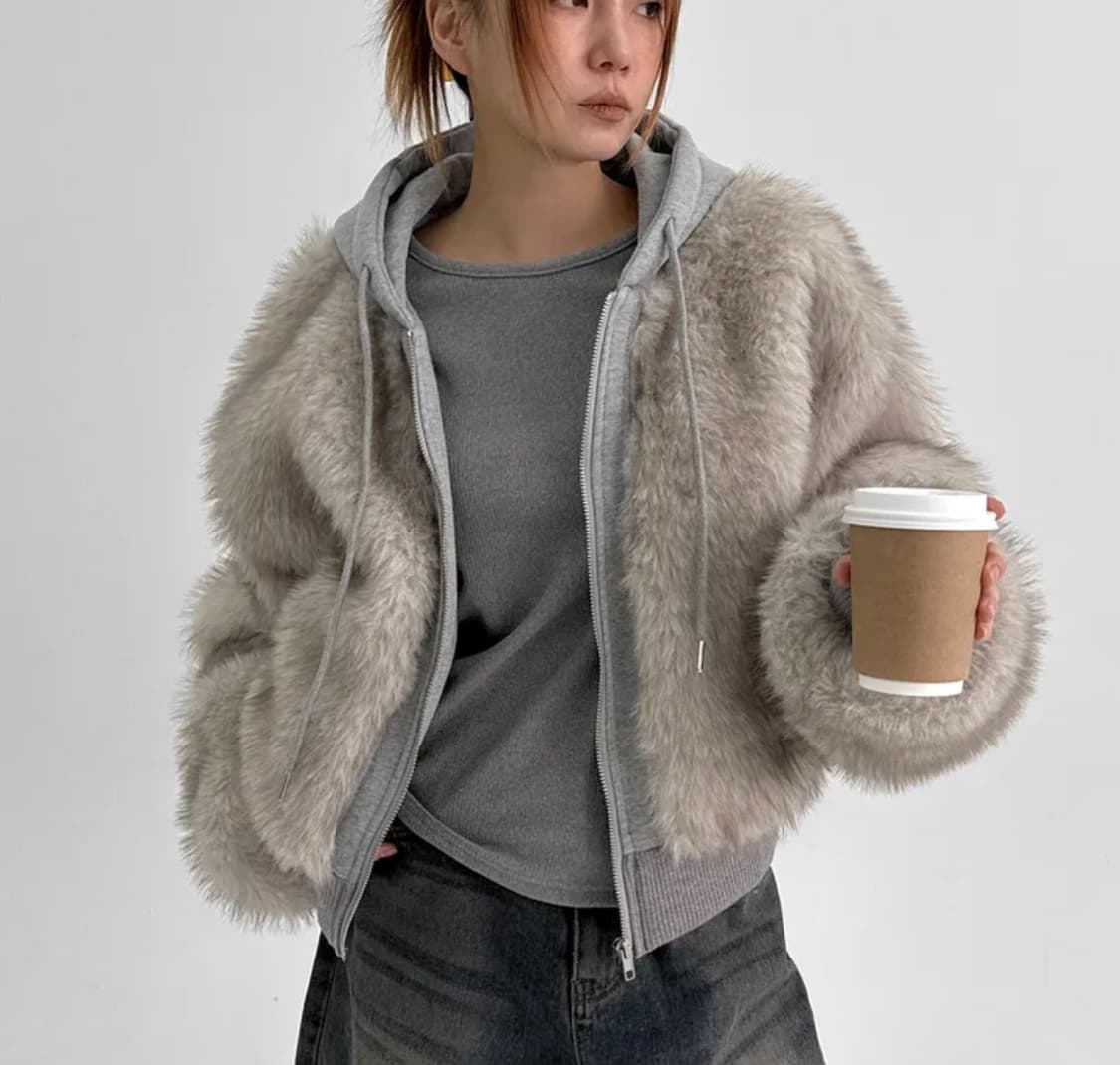 퍼 후드집업 상품이미지1