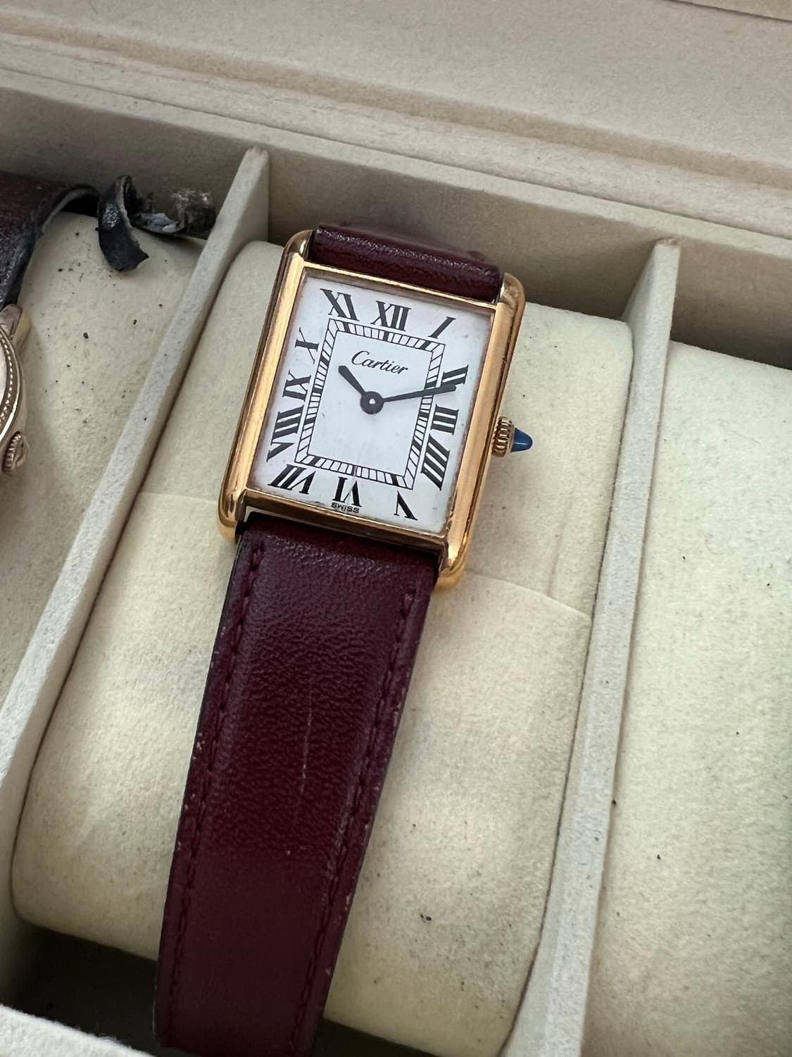 까르띠에 빈티지 탱크 수동 무브먼트 상품이미지2