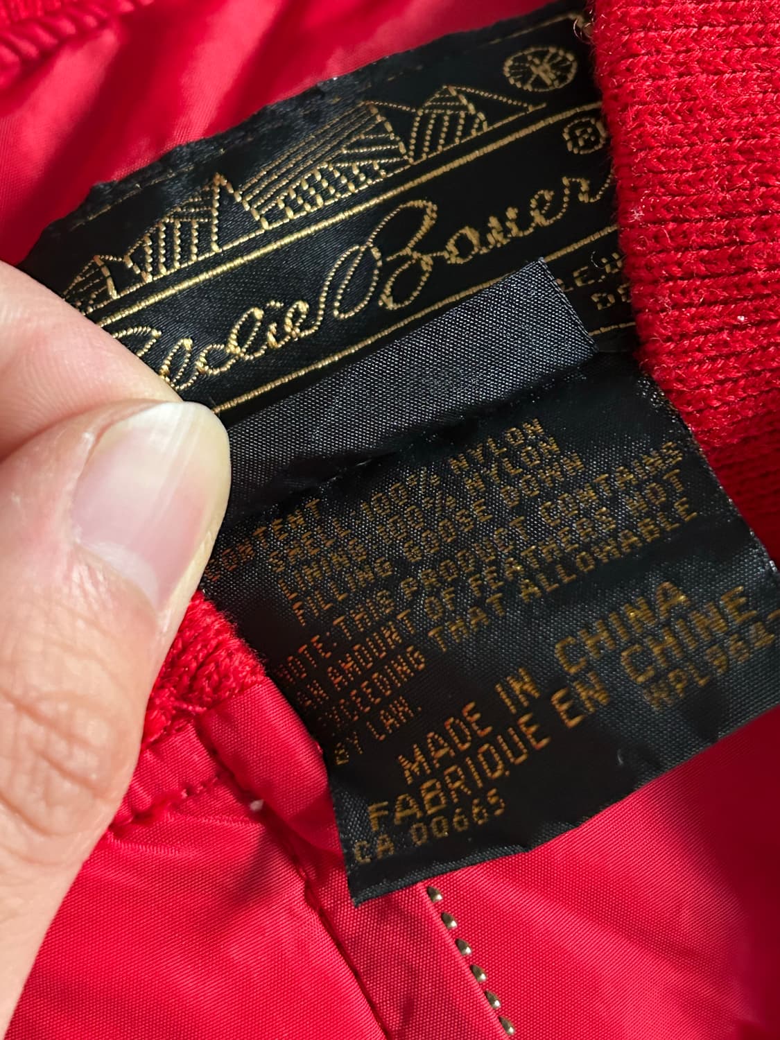 90s 에디바우어 구스다운 패딩베스트 상품이미지5