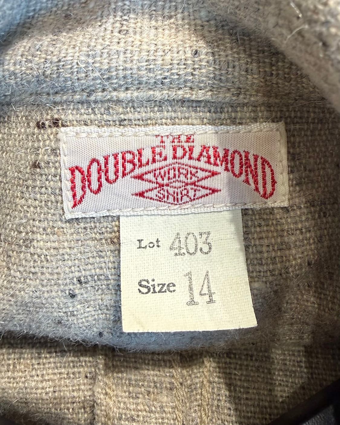 리얼 맥코이 더블 다이아몬드 오트밀 부코 울 워크 셔츠  상품이미지8