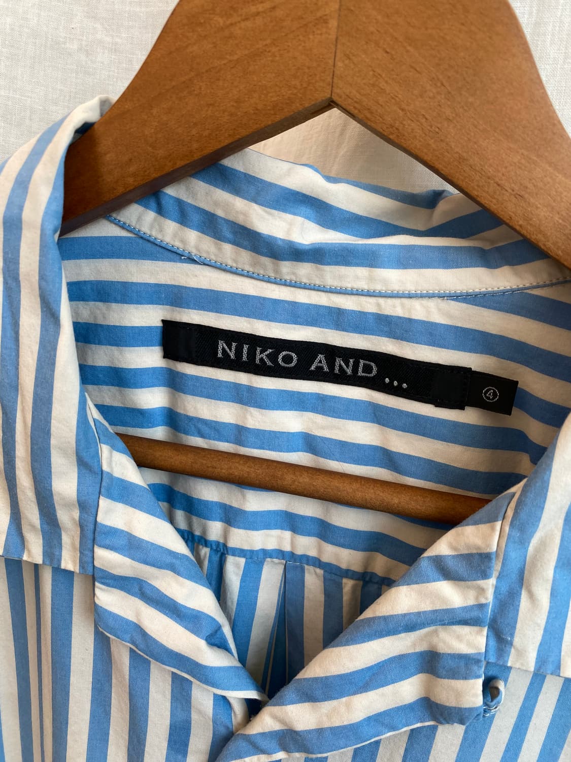 NIKO AND 스트라이프 반팔셔츠(XL) 상품이미지7