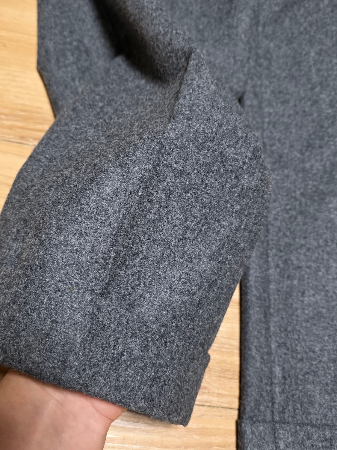 44size오늘만25만)버나드장 BAC J 울플란넬 미디엄그레이 트라우저 상품이미지6