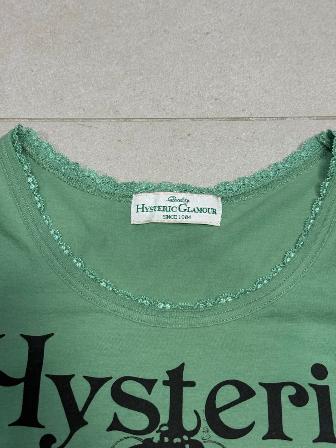 히스테릭 글래머 아카이브 레이스 레이어드 소녀 악마 반팔 티셔츠 상품이미지2