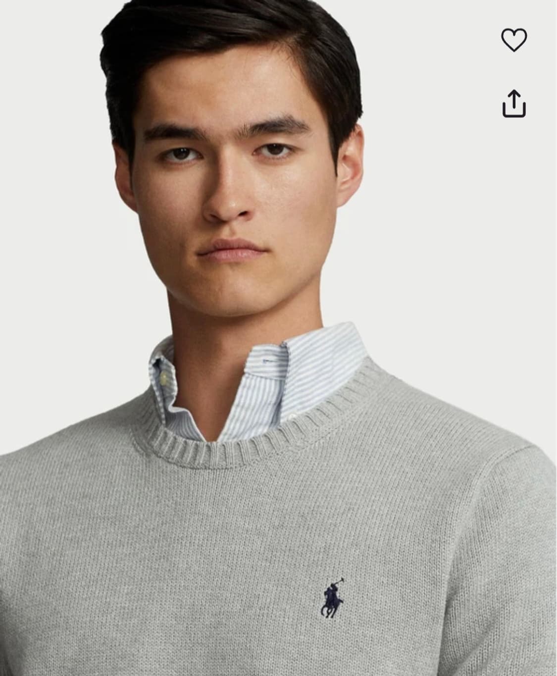 (새상품)폴로 랄프로렌 남성 크루넥 그레이 니트 M 상품이미지1