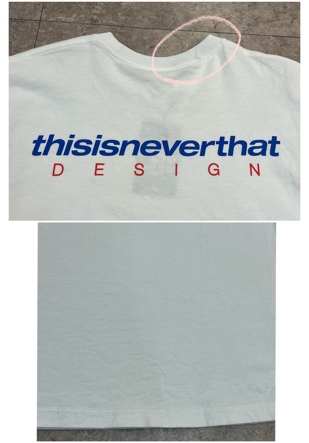 디스이즈네버댓 반팔티 화이트 S #csz3908 상품이미지8