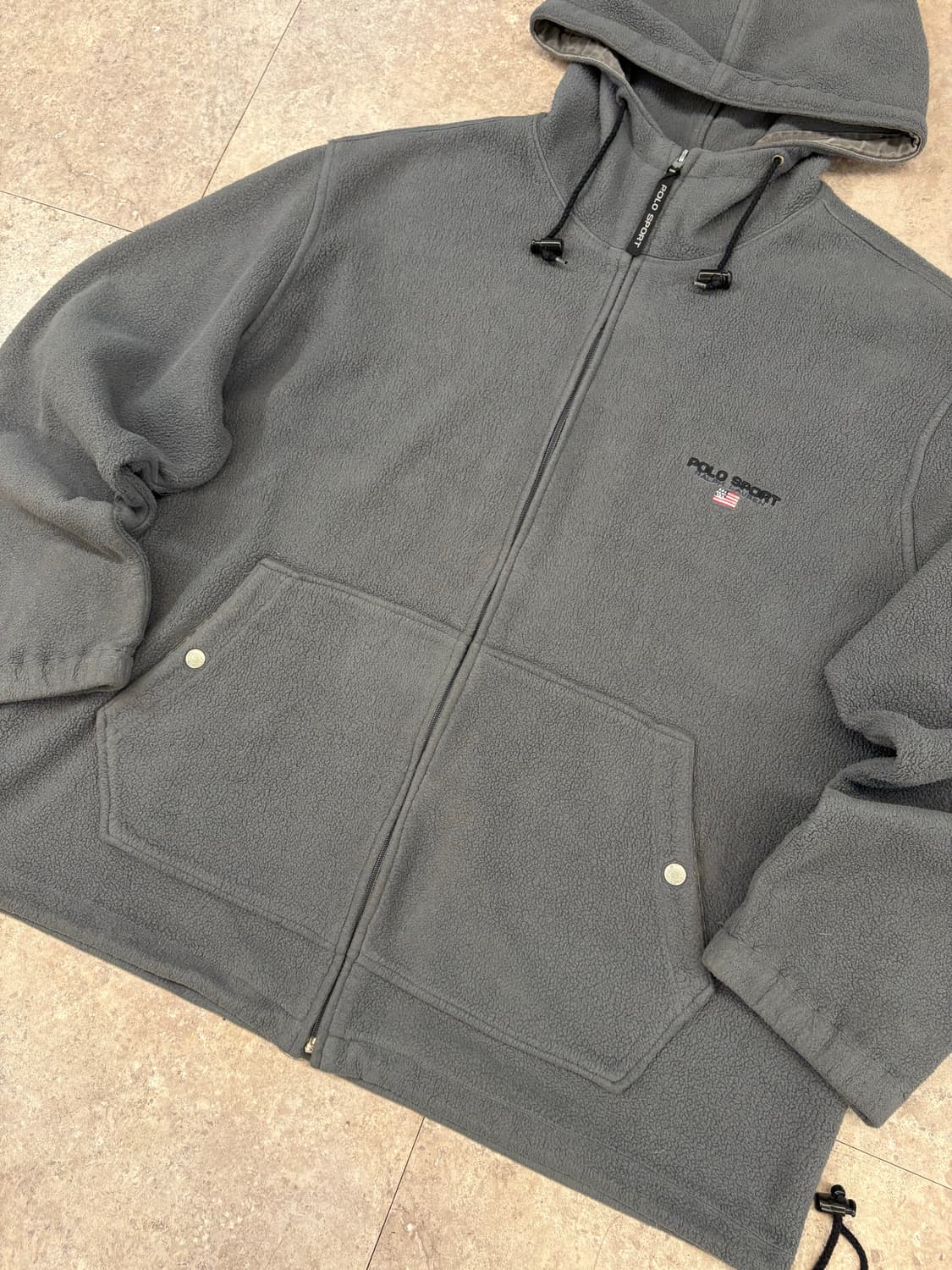polo sports 그레이 폴리스 후드집업 #csz4185 상품이미지3
