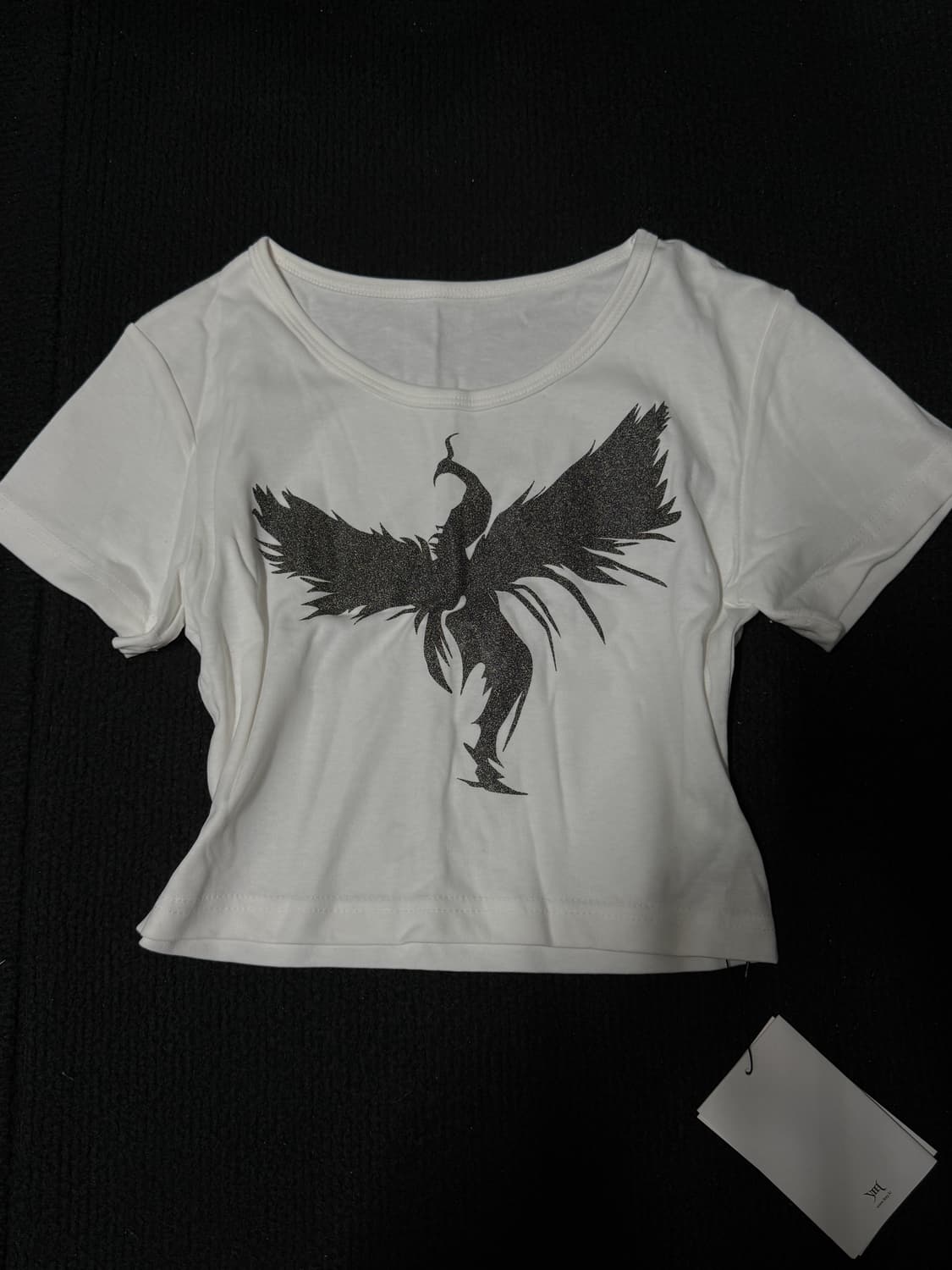 Yeel leey 크롭 티셔츠 화이트 상품이미지1