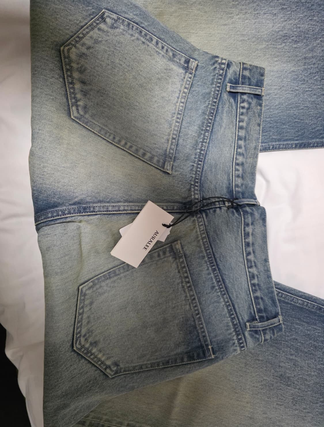 [32] 오라리 25AW 셀비지 페이디드 헤비 데님 와이드팬츠 상품이미지5