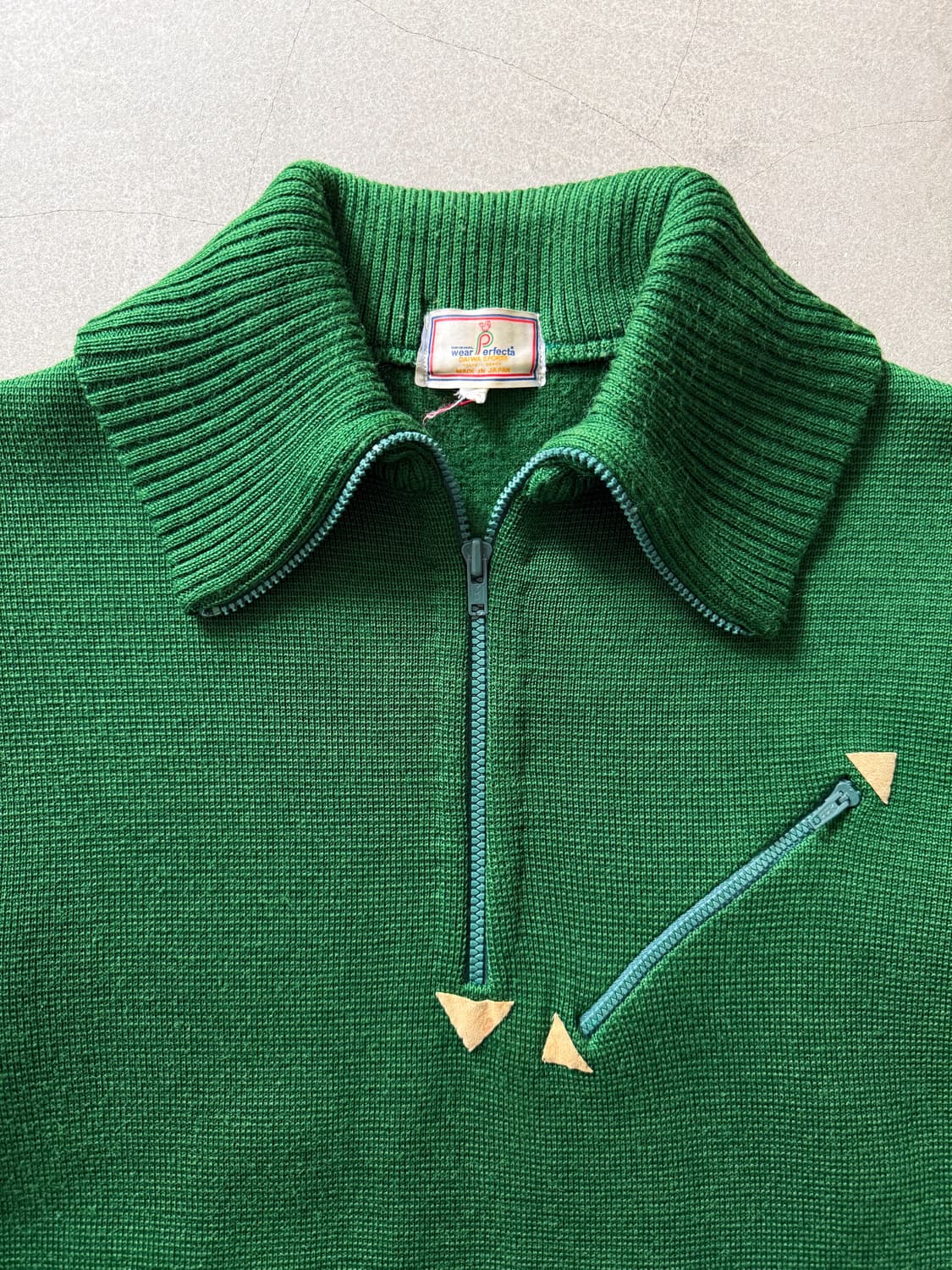 80s Daiwa Sports Half Zip-Up Knit 상품이미지3