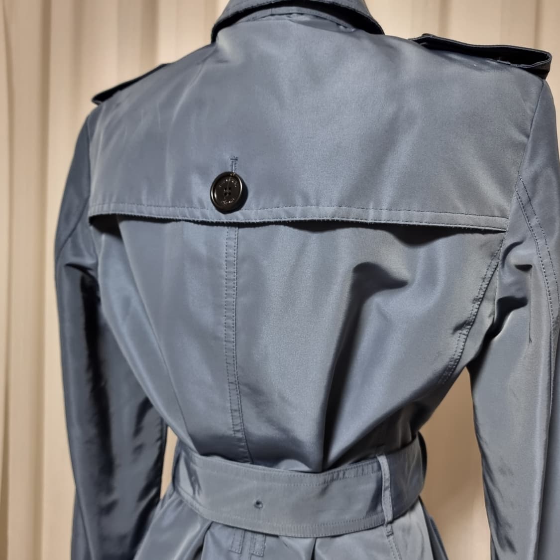 버버리 런던 개버딘 벨티드 트렌치코트 Coal Blue 영국산 /드라이완 상품이미지8