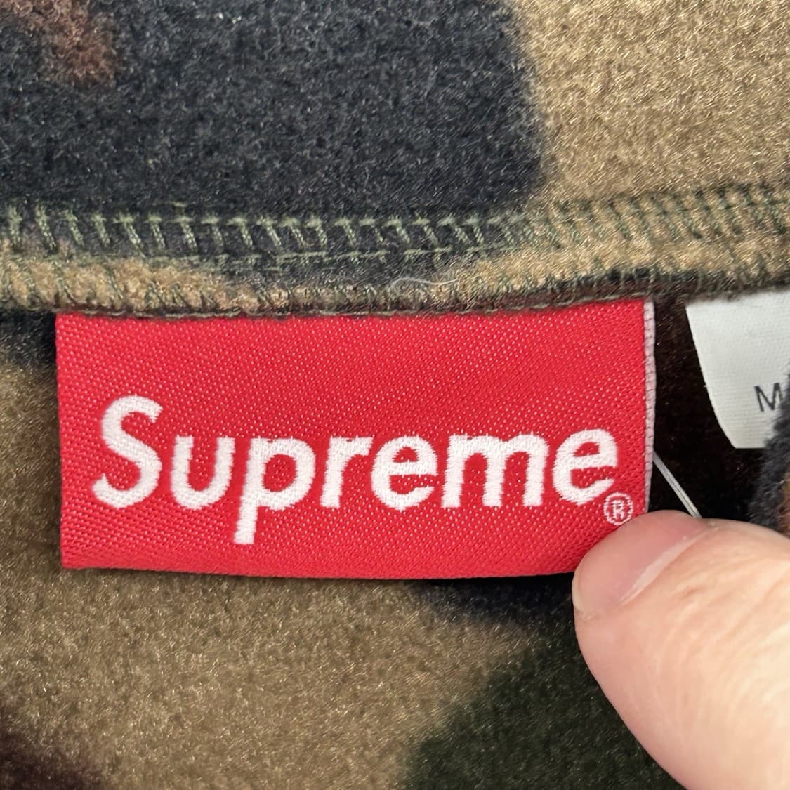 22FW 슈프림 폴라텍 집 자켓 우드랜드 카모 상품이미지3