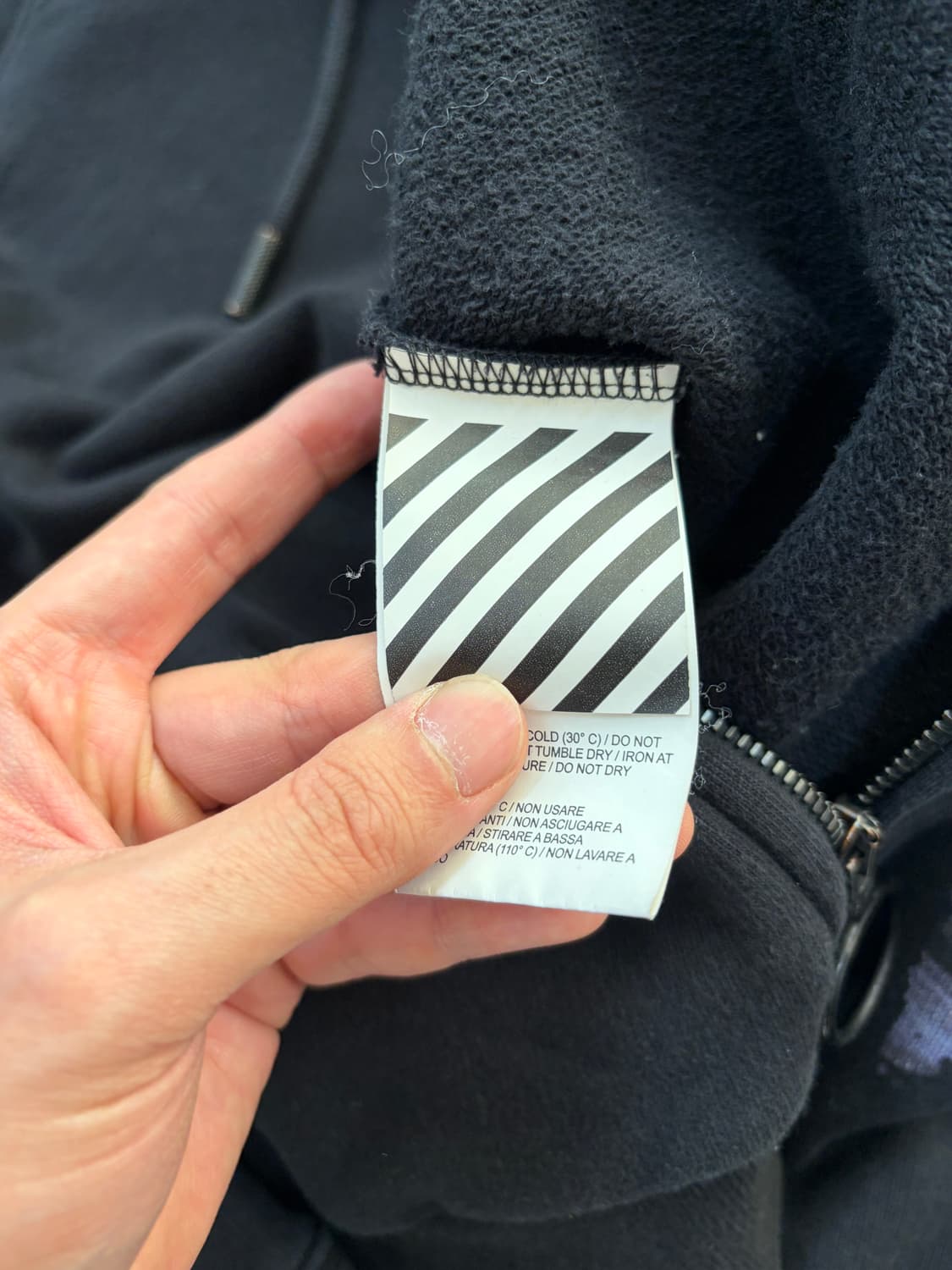 오프화이트 모네 유화 후드집업 상품이미지6