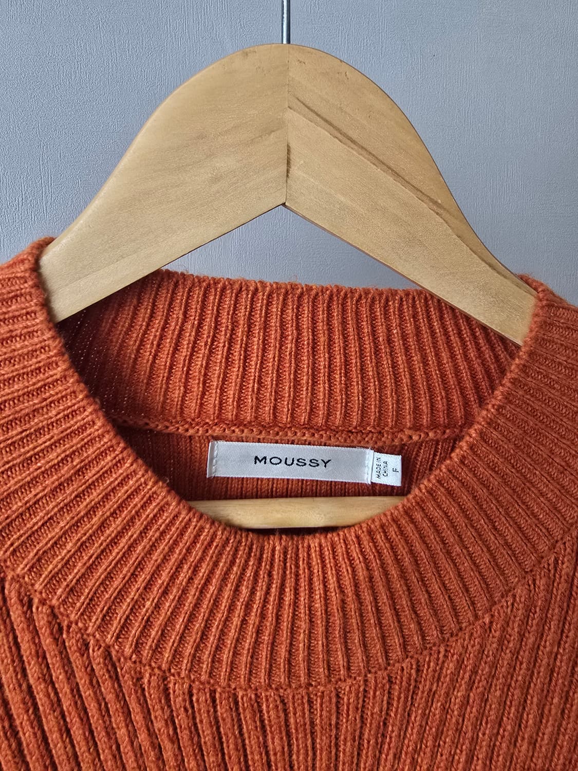 MOUSSY 오픈 숄더 루즈 니트 상품이미지4