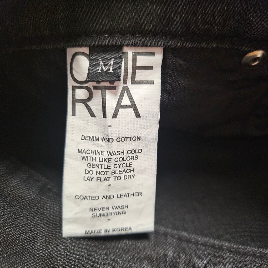 오메르타(OMERTA) 워싱 디스진 블랙 상품이미지5